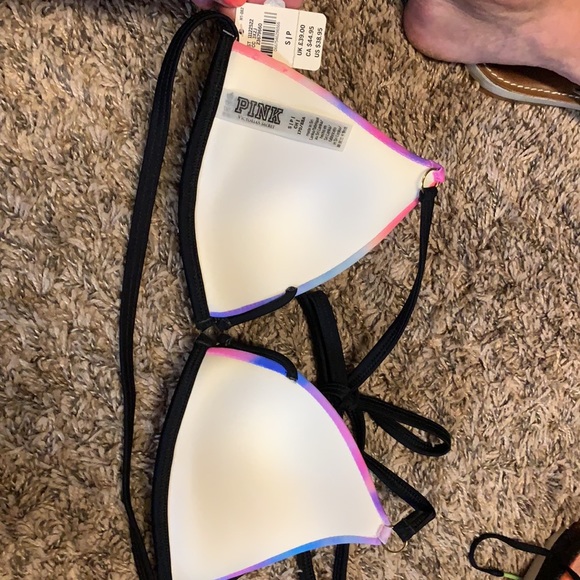 Pink/Victoria’s Secret bikini swim top NWT size S - Picture 3 of 5